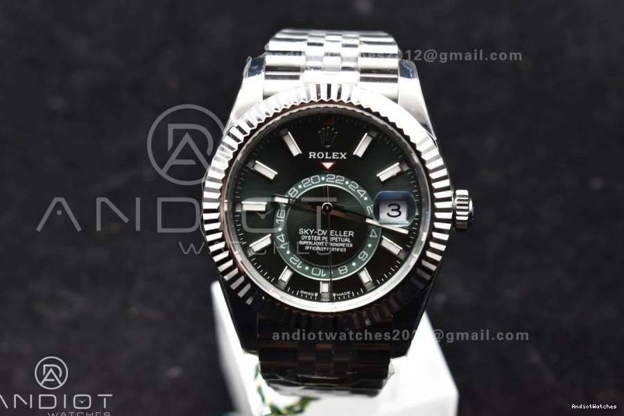 Bracelet 1088 1:1 Green Best SS on Dial FreshLook 904L Sky-Dweller SS Jubilee A 326934 ZF Edition 0325